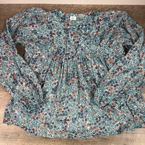 Warm Brand Women’s Floral Peasant Blouse Size 2